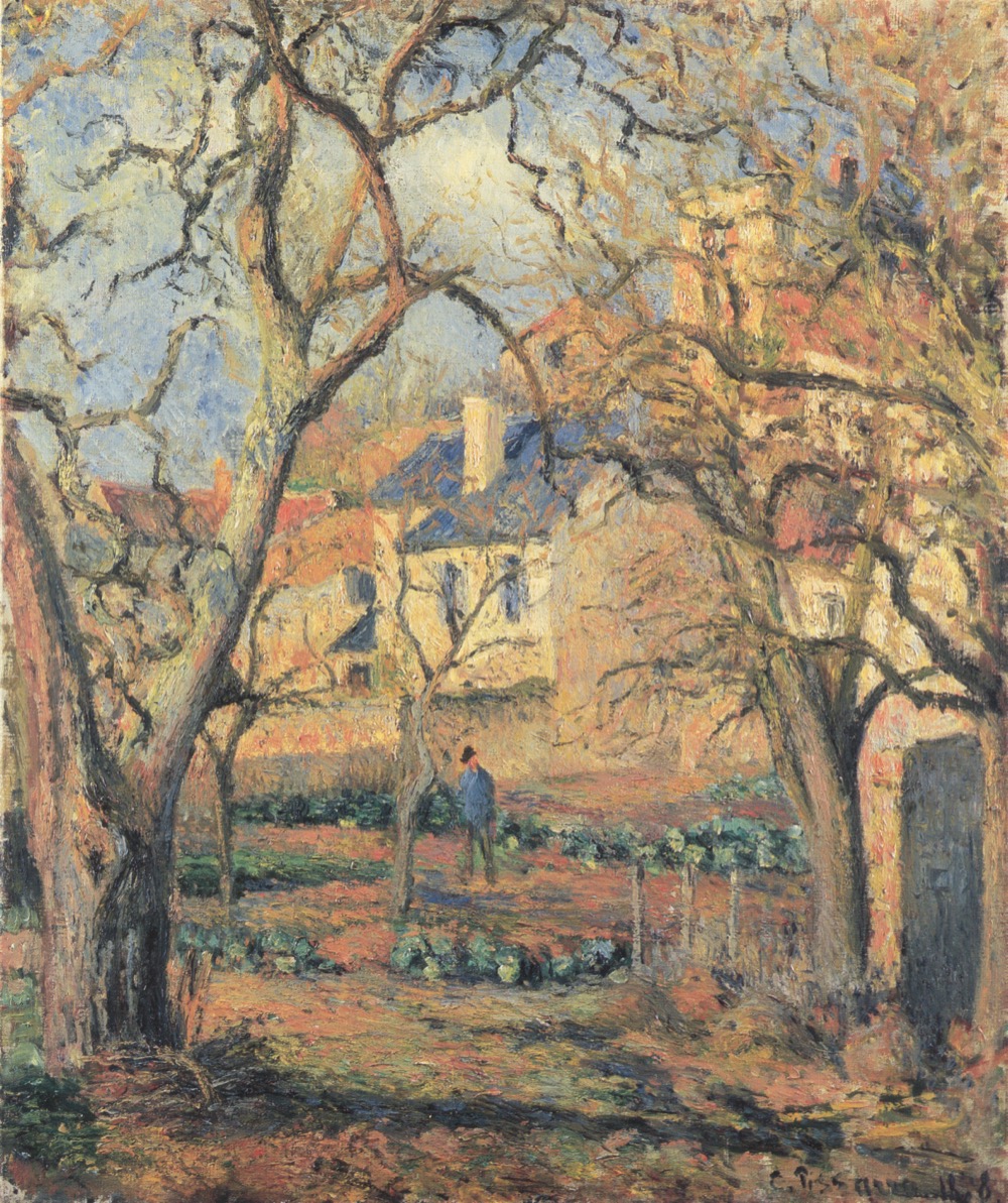 Camille Pissarro's 1878 painting of a kitchen garden at L'Hermitage